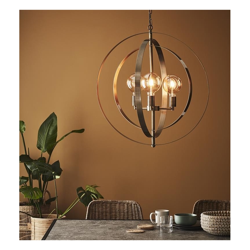 Markslöjd 107941 - Luster na reťazi ORBIT 3xE27/60W/230V