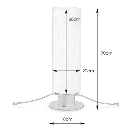 Markslöjd 107985 - LED vonkajšie svietidlo GARDEN24 LED/12W/24V 70 cm IP44 čierna