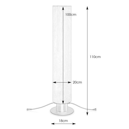 Markslöjd 107986 - LED vonkajšia lampa GARDEN24 LED/20W/24V 110 cm IP44 čierna