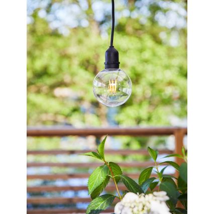 Markslöjd 107989 - LED vonkajšie závesné svietidlo GARDEN24 LED/2,86W/24V IP44 čierne/priehľadné