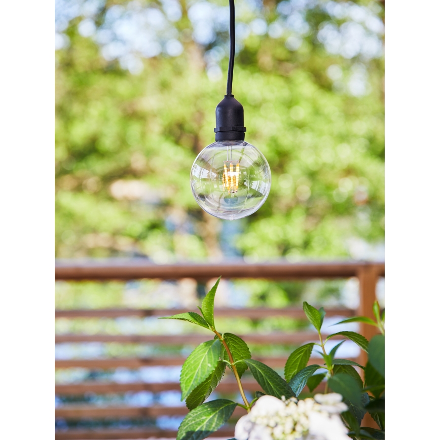 Markslöjd 107989 - LED vonkajšie závesné svietidlo GARDEN24 LED/2,86W/24V IP44 čierne/priehľadné
