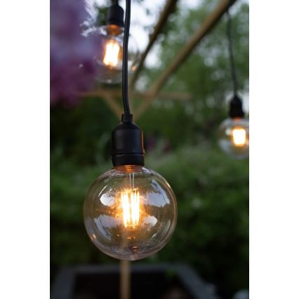 Markslöjd 107989 - LED vonkajšie závesné svietidlo GARDEN24 LED/2,86W/24V IP44 čierne/priehľadné