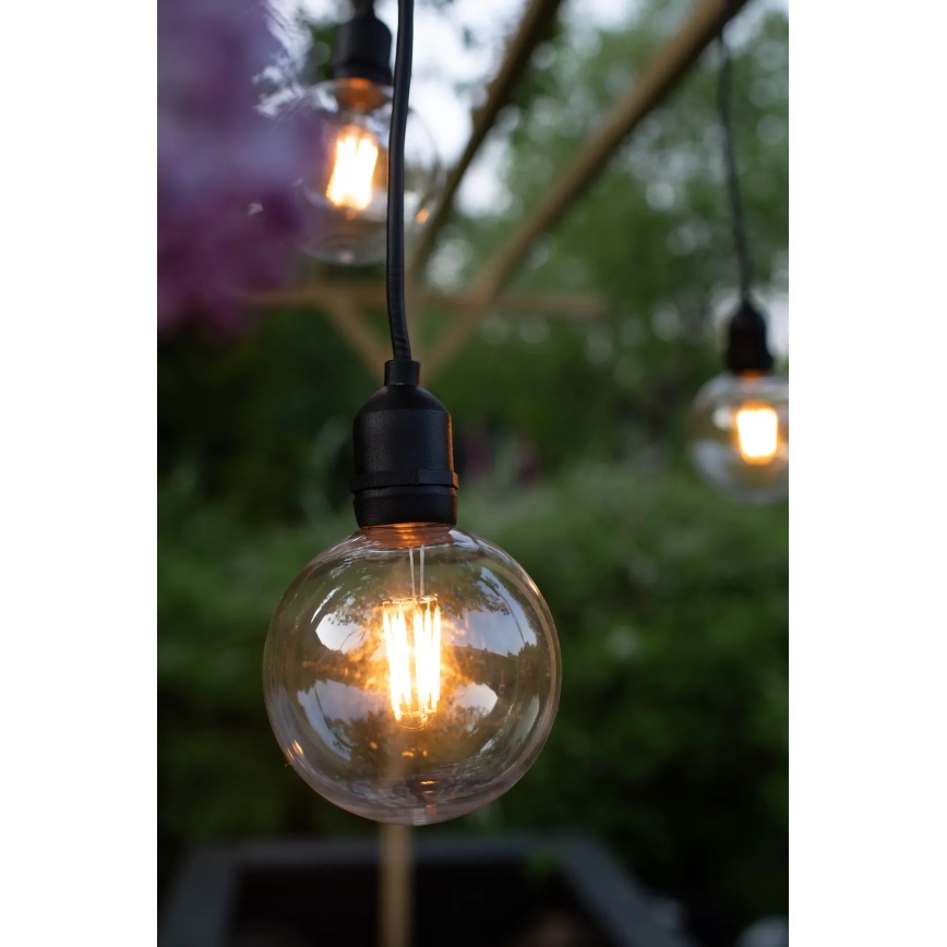 Markslöjd 107989 - LED vonkajšie závesné svietidlo GARDEN24 LED/2,86W/24V IP44 čierne/priehľadné