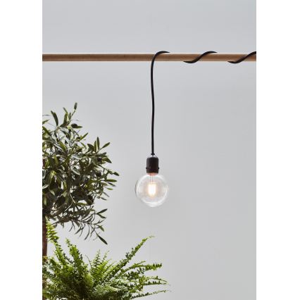 Markslöjd 107989 - LED vonkajšie závesné svietidlo GARDEN24 LED/2,86W/24V IP44 čierne/priehľadné