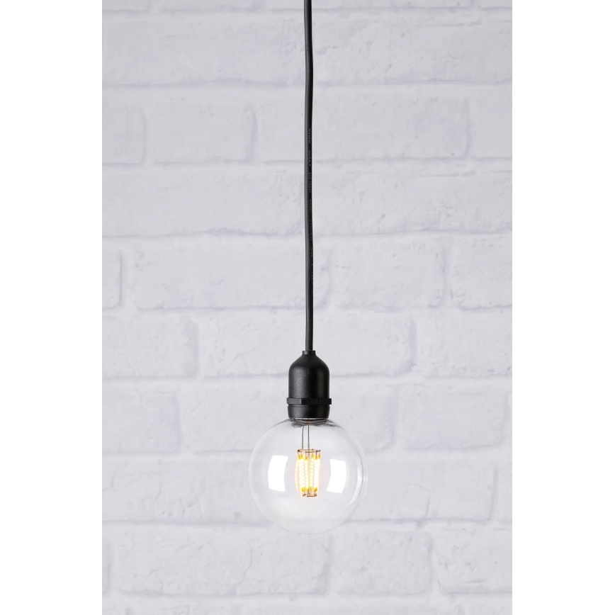 Markslöjd 107989 - LED vonkajšie závesné svietidlo GARDEN24 LED/2,86W/24V IP44 čierne/priehľadné