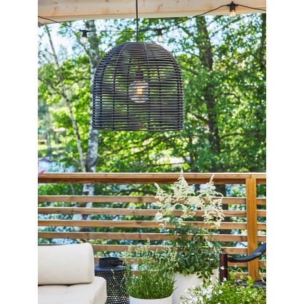 Markslöjd 107990 - LED vonkajšie závesné svietidlo GARDEN24 LED/2,86W/24V IP44 ratan/čierna