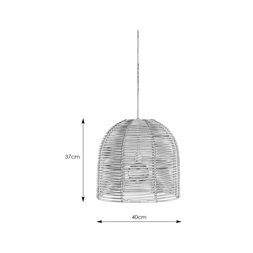Markslöjd 107990 - LED vonkajšie závesné svietidlo GARDEN24 LED/2,86W/24V IP44 ratan/čierna