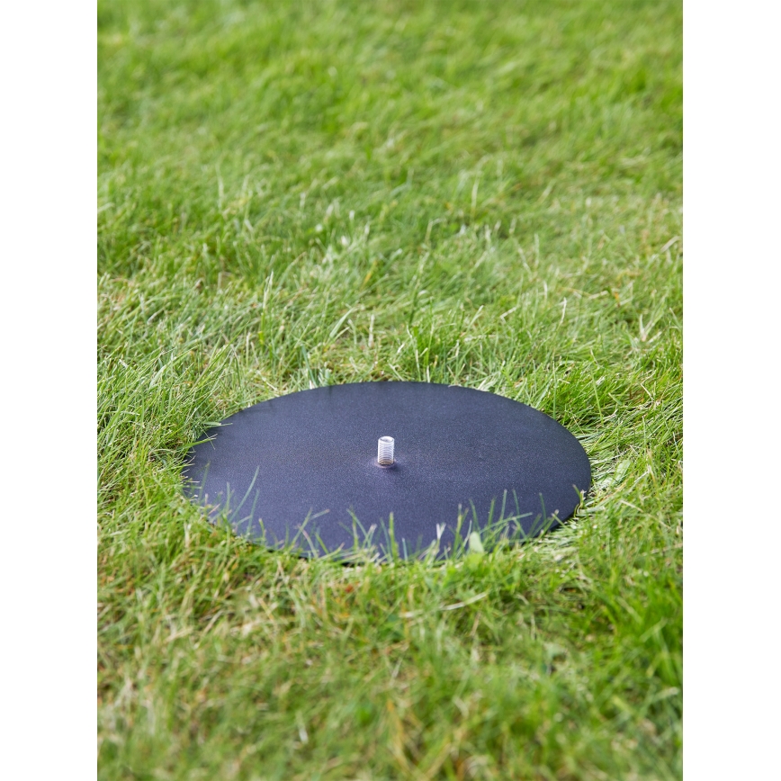 Markslöjd 107996 - Montážna základňa GARDEN24, priemer 25 cm, čierna