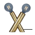 Markslöjd 108053 - Stolná lampa SIMUL 1xE27/40W + 1xE14/40W/230V zlatá
