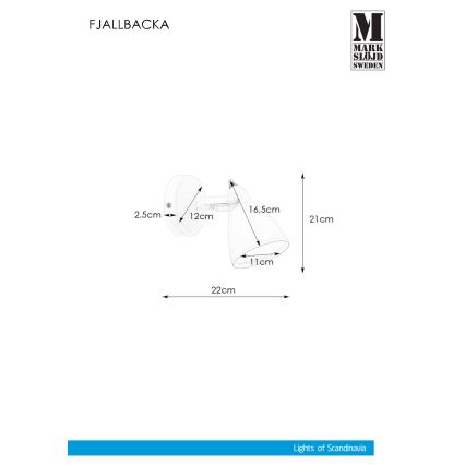 Markslöjd 108082 - Kúpeľňové nástenné svietidlo FJÄLLBACKA 1xG9/20W/230V IP44