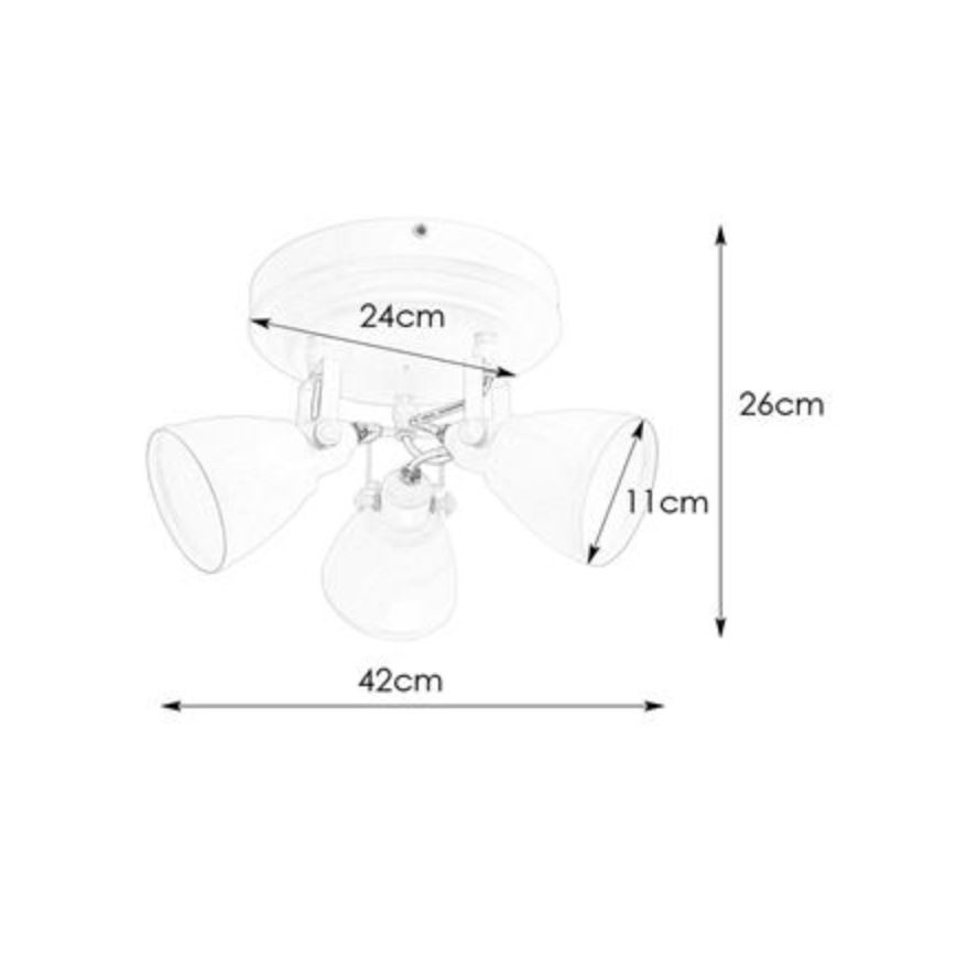 Markslöjd 108083 - Kúpeľňové bodové svietidlo FJÄLLBACKA 3xG9/20W/230V IP44 biela