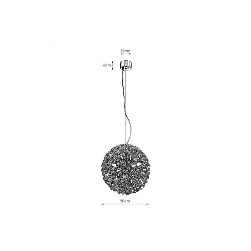 Markslöjd 108101 - Krištáľový luster na lanku BOLID 9xG9/20W/230V