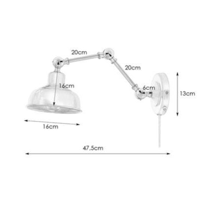 Markslöjd 108115 - Nástenné svietidlo GRIMSTAD 1xE27/60W/230V