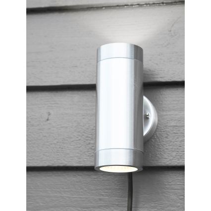 Markslöjd 108170 - LED vonkajšie nástenné svietidlo GARDEN24 2xLED/3W/24V IP44 matný chróm