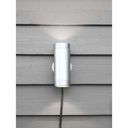 Markslöjd 108170 - LED vonkajšie nástenné svietidlo GARDEN24 2xLED/3W/24V IP44 matný chróm
