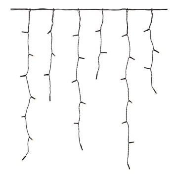 Markslöjd 108179 - LED vonkajší vianočný záves GARDEN24 160xLED/24V 3,1m teplá biela