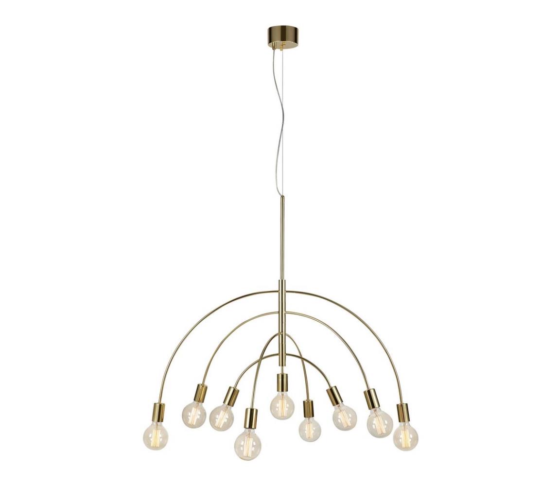 Markslöjd Markslöjd 108289 - Luster na lanku LAVELLO 9xE27/40W/230V zlatá