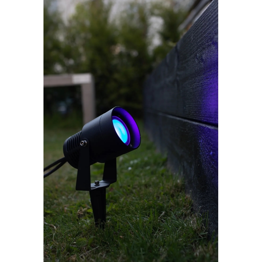 Markslöjd 108404 - LED RGBW vonkajšie svietidlo GARDEN24 LED/6W/24V 30 cm IP44 čierna