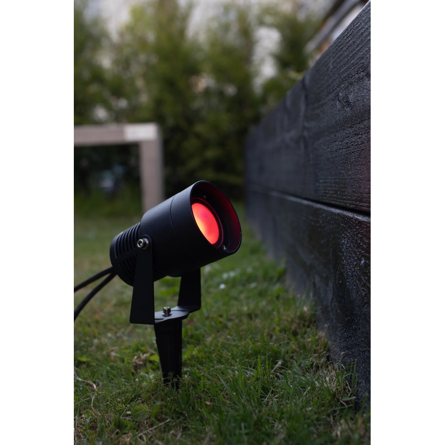 Markslöjd 108404 - LED RGBW vonkajšie svietidlo GARDEN24 LED/6W/24V 30 cm IP44 čierna
