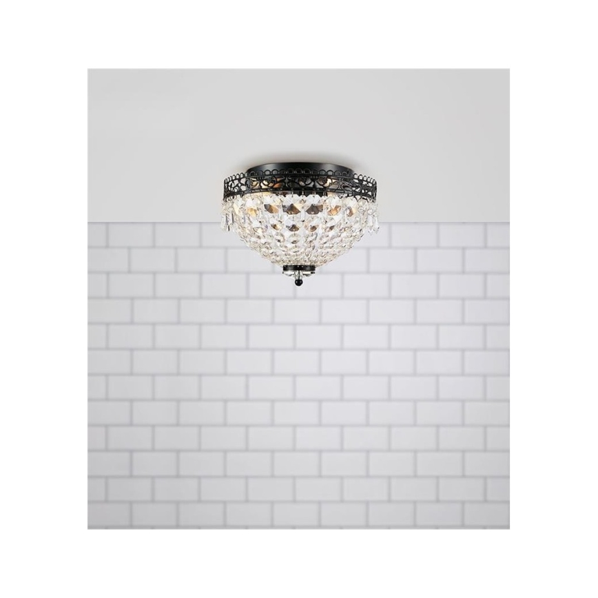 Markslöjd 108424 - Stropné svietidlo JOLINE 2xE14/40W/230V čierna