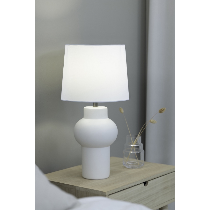 Markslöjd 108450 - Stolná lampa SHAPE 1xE27/40W/230V biela