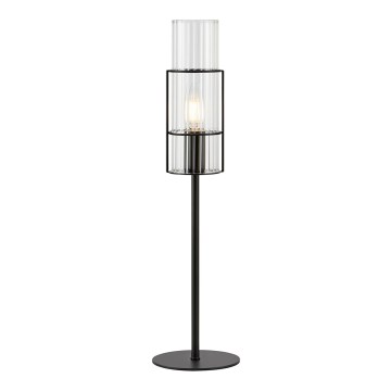 Markslöjd 108555 - Stolná lampa TUBO 1xE14/40W/230V 50 cm čierna/číra
