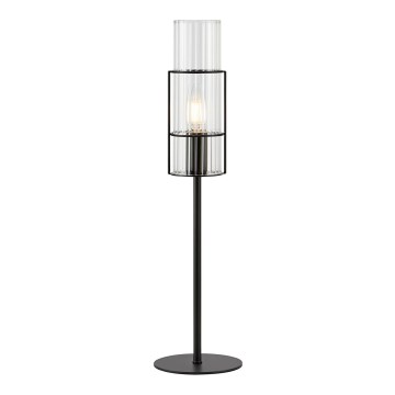 Markslöjd 108555 - Stolná lampa TUBO 1xE14/40W/230V 50 cm čierna/číra