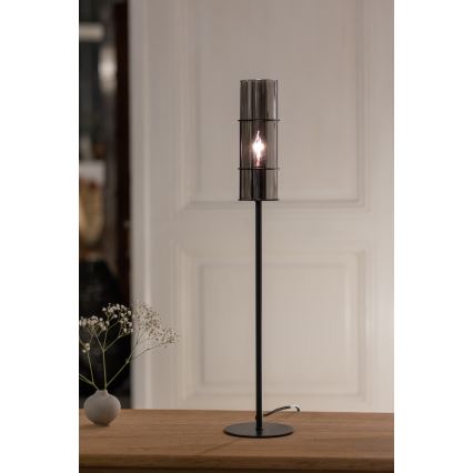 Markslöjd 108560 - Stolná lampa TORCIA 1xE14/40W/230V 65 cm čierna