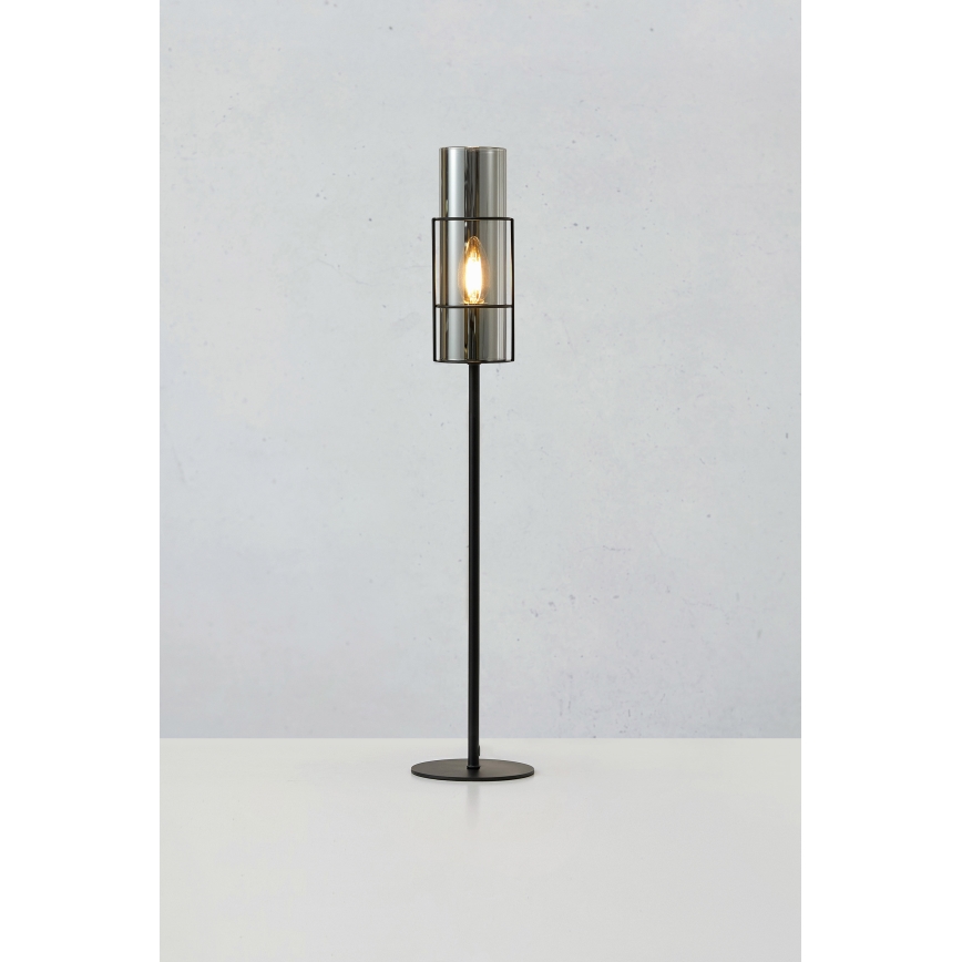 Markslöjd 108560 - Stolná lampa TORCIA 1xE14/40W/230V 65 cm čierna