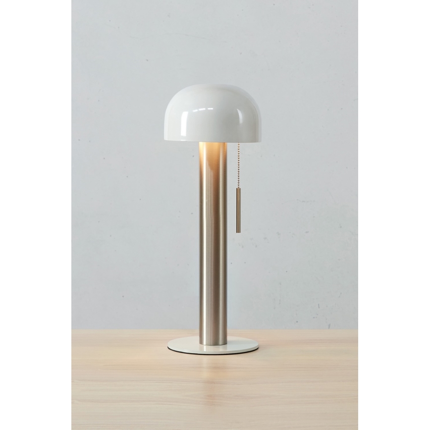 Markslöjd 108577 - Stolná lampa COSTA 2xG9/18W/230V biela/matný chróm