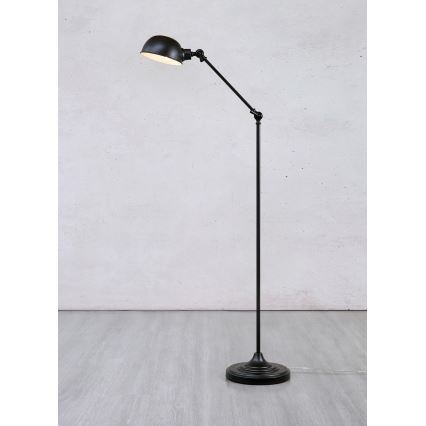 Markslöjd 108586 - Stojacia lampa PORTLAND 1xE27/40W/230V čierna