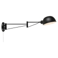 Markslöjd 108587 - Nástenná lampa PORTLAND 1xE27/40W/230V čierna