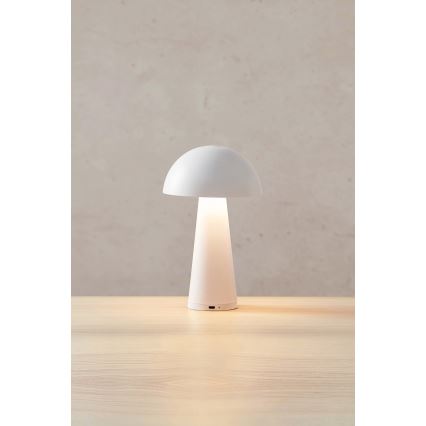 Markslöjd 108656 - LED Stmievateľná nabíjacia lampa FUNGI LED/1,5W/5V IP44 biela