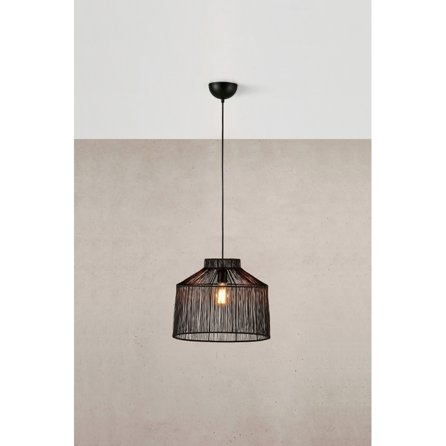 Markslöjd 108668 - Luster na lanku CAPANNA 1xE27/40W/230V čierna