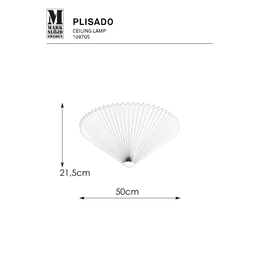 Markslöjd 108705 - Stropné svietidlo PLISADO 3xE14/40W/230V pr. 50 cm béžová