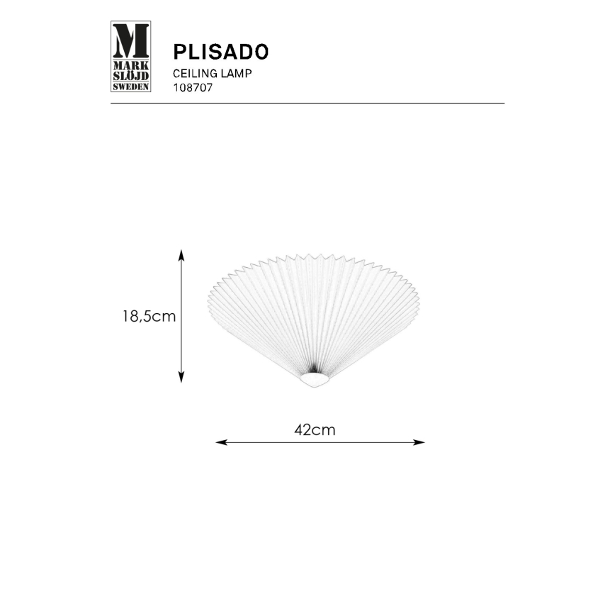 Markslöjd 108707 - Stropné svietidlo PLISADO 3xE14/40W/230V pr. 42 cm šedá