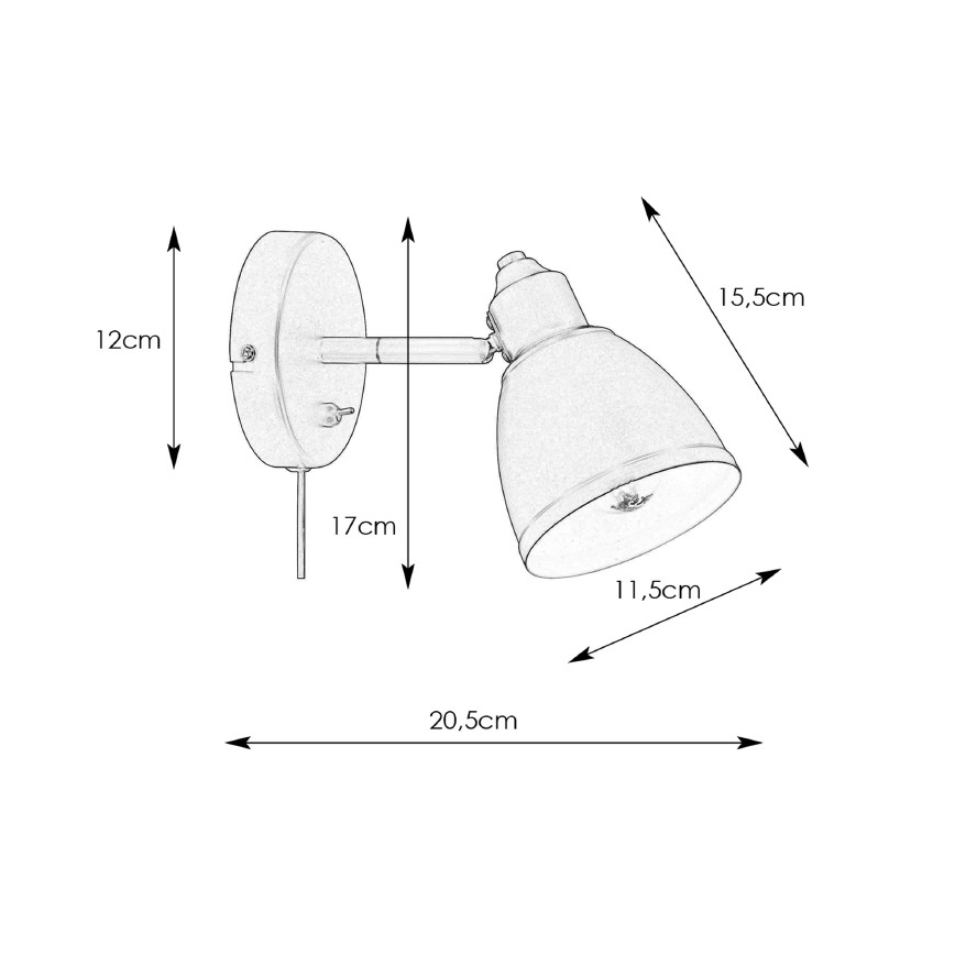 Markslöjd 108714 - Nástenná lampa STORY 1xE14/40W/230V mosadz