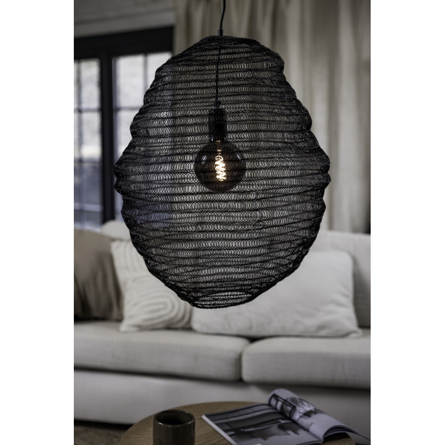 Markslöjd 108772 - Luster na lanku TAZZA 1xE27/40W/230V čierna