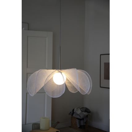 Markslöjd 108818 - Luster na lanku STYRKA 1xE27/40W/230V pr. 75 cm biela