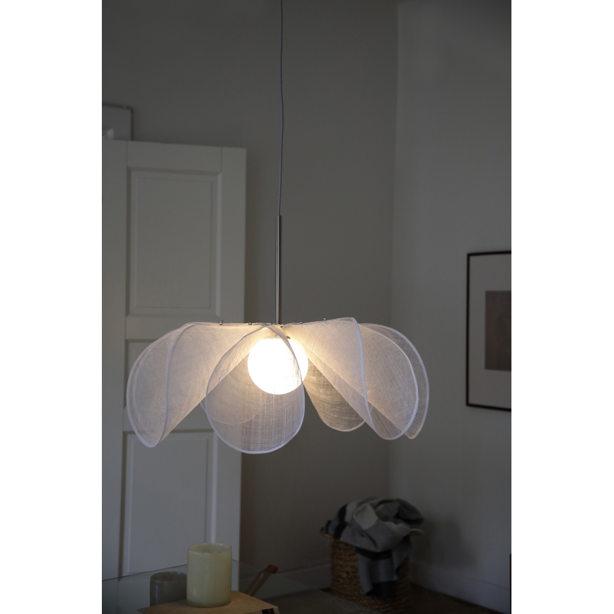 Markslöjd 108818 - Luster na lanku STYRKA 1xE27/40W/230V pr. 75 cm biela