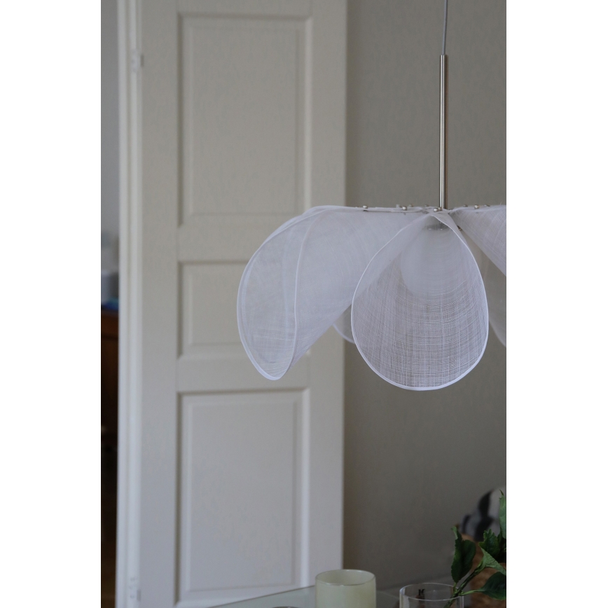 Markslöjd 108818 - Luster na lanku STYRKA 1xE27/40W/230V pr. 75 cm biela