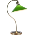 Markslöjd 108864 - Stolná lampa VELA 1xE27/40W/230V mosadz/zelená