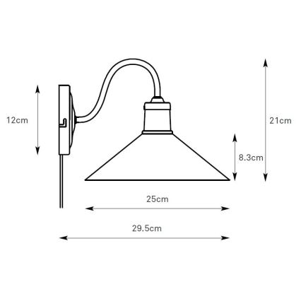 Markslöjd 108865 - Nástenná lampa VELA 1xE27/40W/230V mosadz/biela