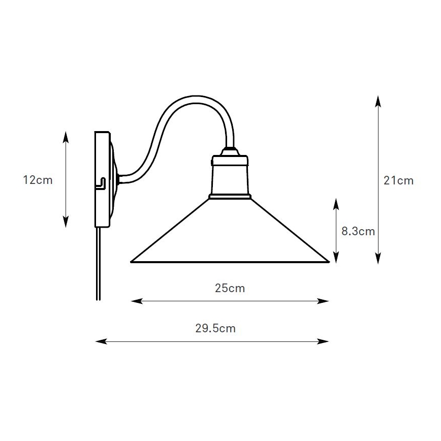 Markslöjd 108866 - Nástenná lampa VELA 1xE27/40W/230V mosadz/zelená