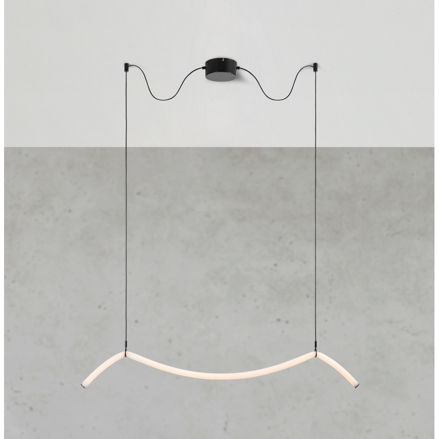 Markslöjd 108873 - LED stmievateľný luster na lankách MELT LED/13W/230V 112 cm čierna