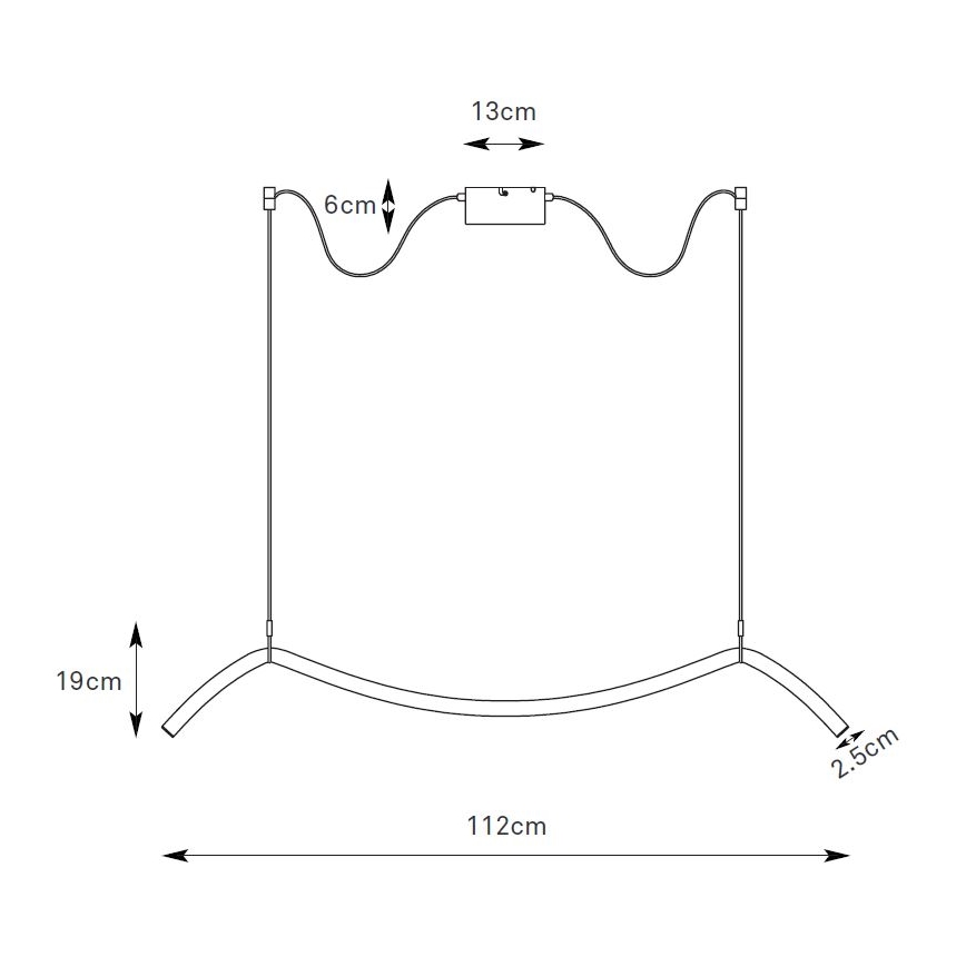 Markslöjd 108873 - LED stmievateľný luster na lankách MELT LED/13W/230V 112 cm čierna