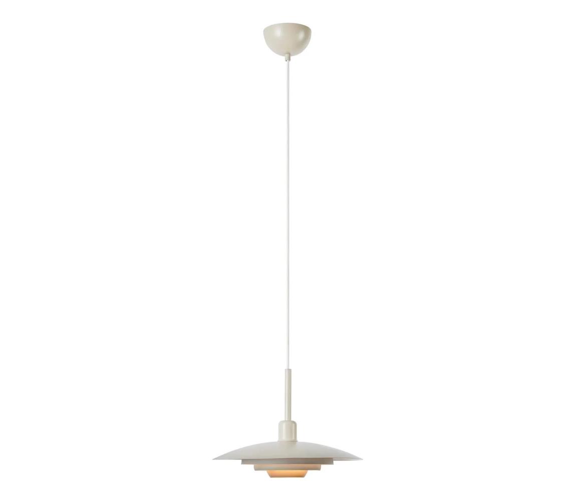 Markslöjd 108875 - Závesné svietidlo na lanku PINY 1xE27/60W/230V pr. 35 cm béžové 108875