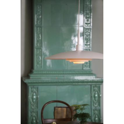 Markslöjd 108876 - Závesný luster PINY na lanku 1xE27/60W/230V pr. 57 cm biely