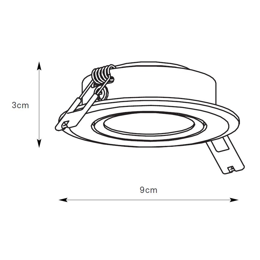Markslöjd 108885 - stmievateľné LED kúpeľňové podhľadové svietidlo PLUTO LED/4,9W/230V CRI 90 IP44 biela