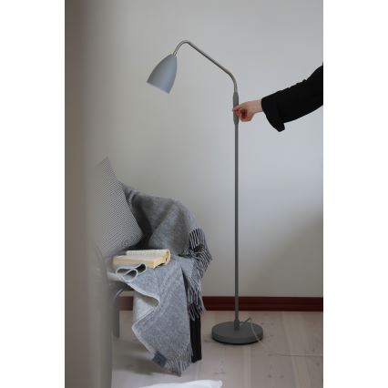 Markslöjd 108888 - LED stmievateľná stojacia lampa PATRO LED/4,9W/230V CRI 90 sivá